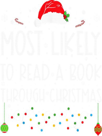 Most Likely To Read A Book Matching Family Christmas Baby Bodysuit