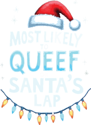 Most Likely To Queef On Santas Lap Offensive Christmas Women's Tank Top