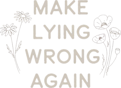 Make Lying Wrong Again Wildflowers Anti Trump Subtle Protest Coaster