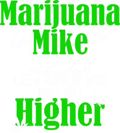Marijuana Mike Funny Weed 420 Cannabis Kids T-Shirt