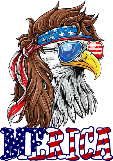 Merica Mullet Eagle Independence Day Hat
