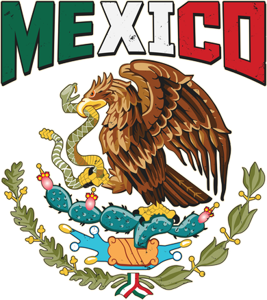 Mexico Mexican Flag Eagle And Snake Women's T-Shirt