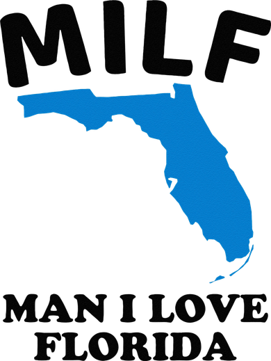 MILF Man I Love Florida Funny Miami United States Tampa Women's Long Sleeve Shirt