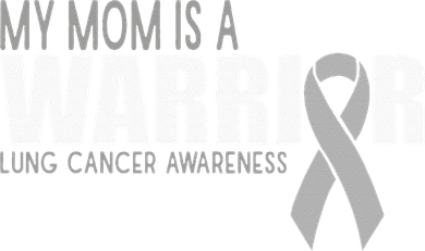 My Mom Is A Warrior Lung Cancer Awareness Button