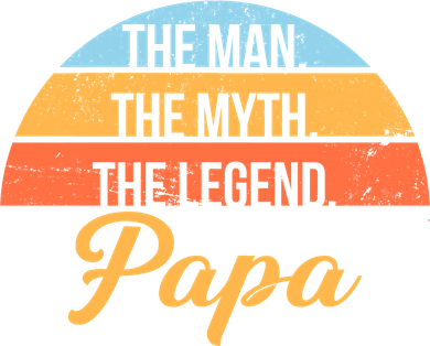 Papa The Man Myth Legend Retro Toddler Hoodie