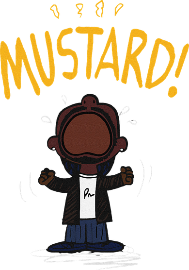 Mustard Meme Kids Sweatshirt