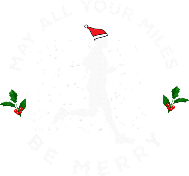 Merry Miles Running Christmas Gift For Runners Button