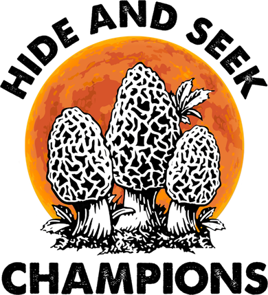 Morels Mushroom Red Moon Hide And Seek Champion Gift Kids Long Sleeve Shirt