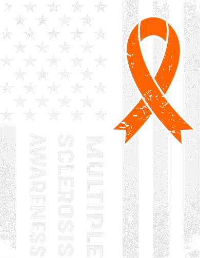MS Multiple Sclerosis Awareness Orange Ribbon Women's Dry Zone Grid Polo