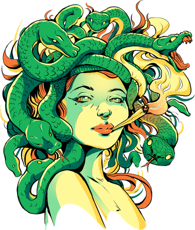 Medusa Marijuana Stoner Women's Tank Top