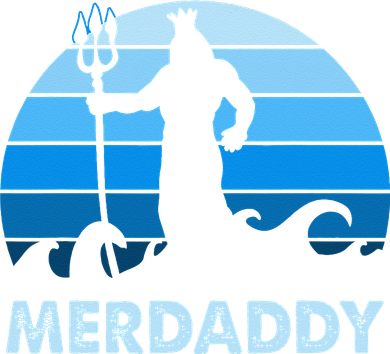 Merdaddy Mermaid Security Merman Daddy Fathers Day Swimmer Polo