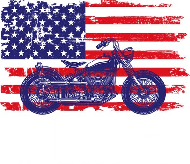 Merica USA Motorcycle Hooded Wearable Blanket
