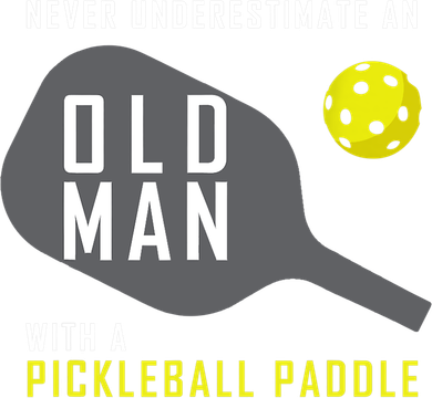 Mens Never Underestimate An Old Man Pickleball Paddle Gift TShirt Kids Hoodie