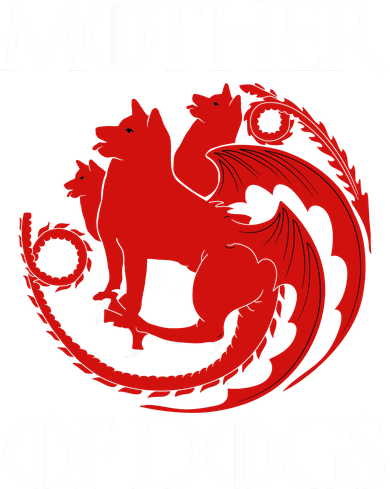Mother Of Dogs Emblem Ceramic Ornament