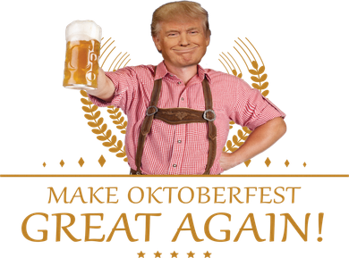 Make Oktoberfest Great Again Donald Trump Santa Hat
