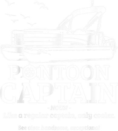 Mens Pontoon Captain Definition Funny Pontoon Boat Boating Toddler T-Shirt