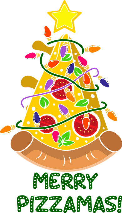 Merry Pizzamas Christmas Pizza Lover Gift Women's Hoodie