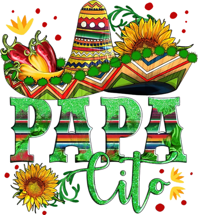 Mexican Papa Cito Flower Sunhat Cute Gift Kids Hoodie