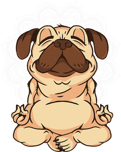 Meditation Pug Dog Buddha Zen Yoga Lover Funny Buddhist Women's Tank Top