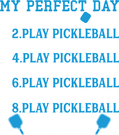 My Perfect Day Play Pickleball Funny Pickleball Gift Kids Hoodie