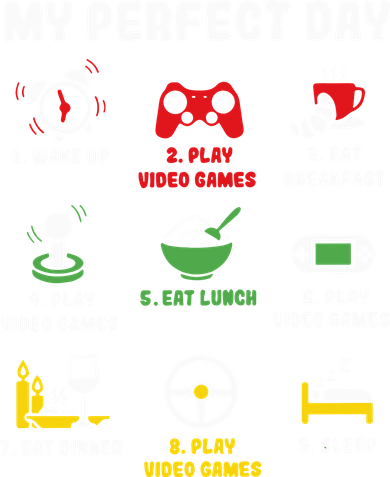 My Perfect Day Gamer Cool Gamer Video Game Coaster
