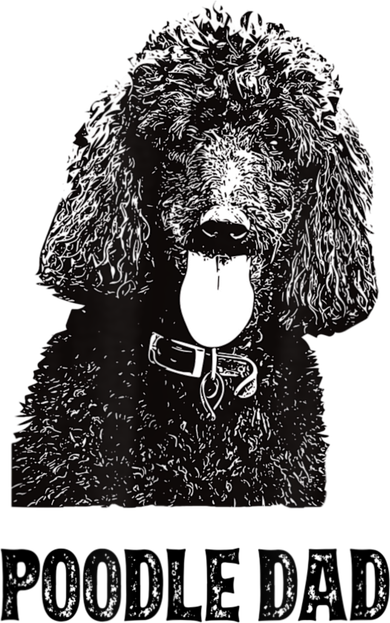 Mens Poodle Dad Standard Poodle Dad Women's V-Neck T-Shirt
