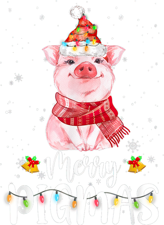 Merry Pigmas Funny Pig Christmas Pajama For Pig Lover Shirt Kids Sweatshirt