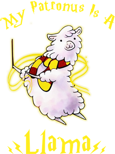 My Patronus Is A Llama Button