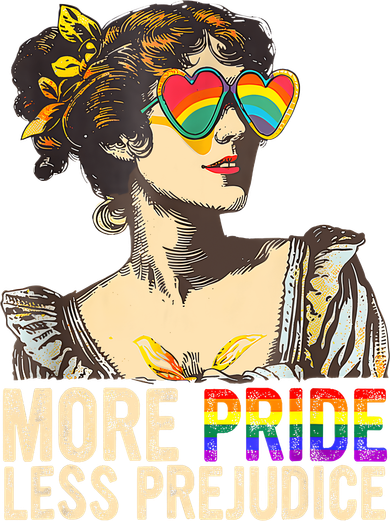 More Pride Less Prejudice Lgbtq Rainbow Women's Long Sleeve Shirt