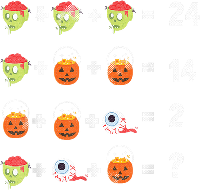 Math Puzzle Lazy DIY Halloween Costume Teacher Student Kids Toddler Long Sleeve