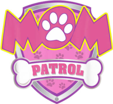 Mom Patrol Shirt Dog Mom Dad Funny Gift Birthday Party Toddler T-Shirt