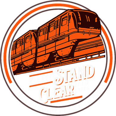 Monorail Please Stand Clear Of The D.O.O.R.S English Spanish Women's Dry Zone Grid Polo