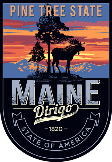 Main Pine Tree State Doggie Tank