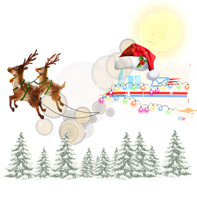 Mail Postal Truck Mail Carrier Xmas Funny Christmas Gift Meaningful Gift Tote Bag