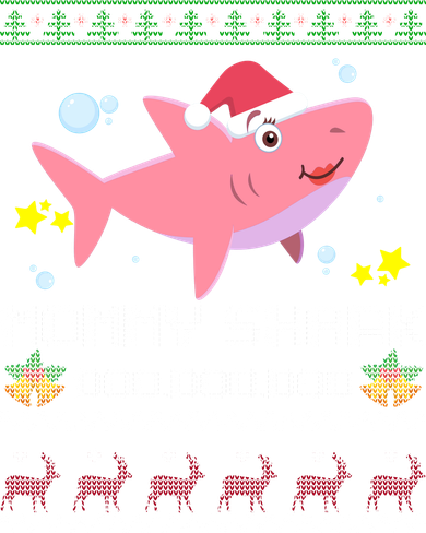 Christmas Mommy Shark Toddler T-Shirt