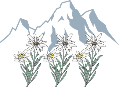 Mountains Switzerland Alps Edelweiss Basket Alpine Flower Gift Golf Towel