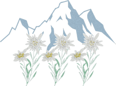 Mountains Switzerland Alps Edelweiss Basket Alpine Flower Golf Towel
