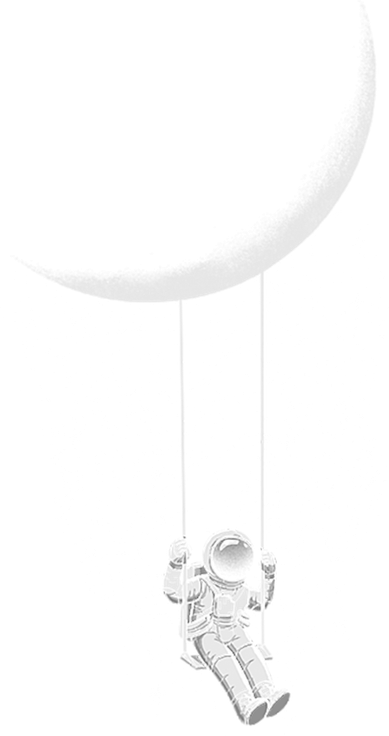 Moon Swing Astronaut Stars Space Man Funny Gift Toddler Long Sleeve