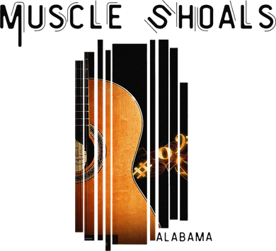 Muscle Shoals Alabama AL Distressed Grunge Text Music City Women's T-Shirt