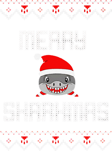 Merry Sharkmas Christmas Funny Shark Ugly Xmas Santa Hat