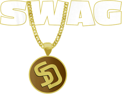 Mens Swags Chain San Diego SD Baseball Home Run Kids Boys Toddler T-Shirt