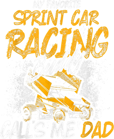 Mens Sprint Car Racing Buddy Dad Race Track Racer Button