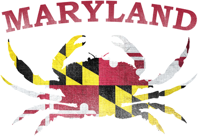 Vintage Maryland State Blue Crab Pride Flag  Doggie Tank