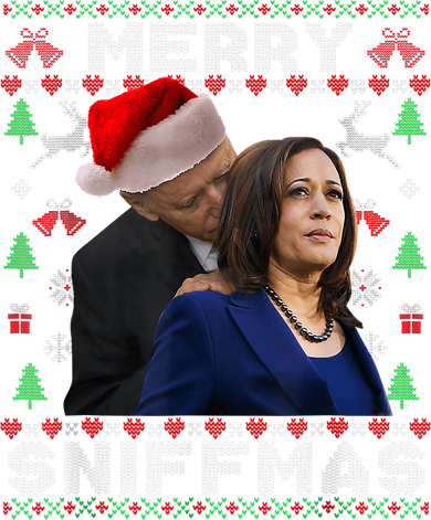 Merry Sniffmas Christmas Anti Biden Ugly Xmas Family Pajamas Women's Sweatshirt