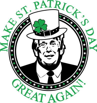Make St. Patrick's Day Great Again Donald Trump Kids Sweatshirt
