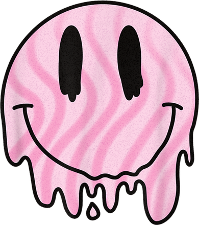 Melted Smiley Face Retro 80s Dripping Melting Happy Smile Doggie Tank