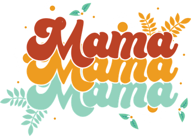 Mama Spring Floral Cute Mom Gift Women's T-Shirt