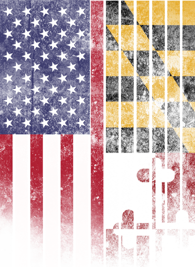 USA Maryland Flag Pajama Set