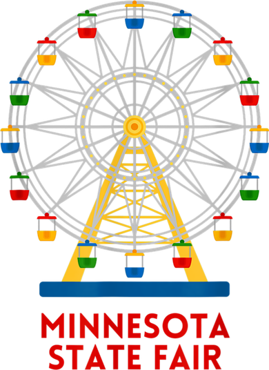 Minnesota State Fair Ferris Wheel County Fair Kids T-Shirt