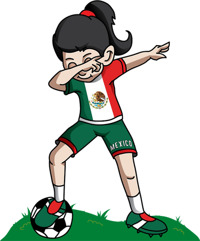 Mexico Soccer Girl Dabbing Coffee Mug